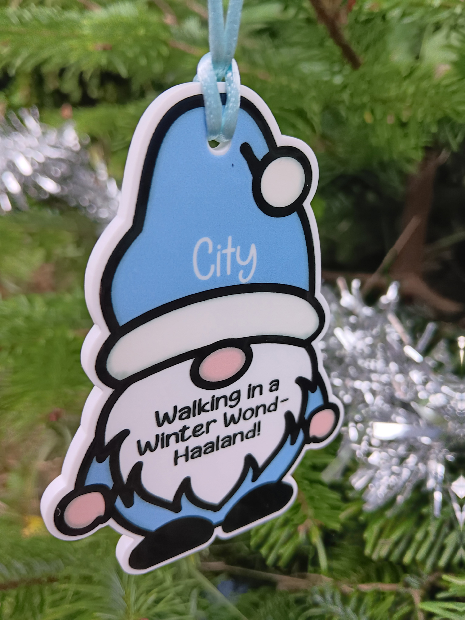 Gonk ornament in club colours